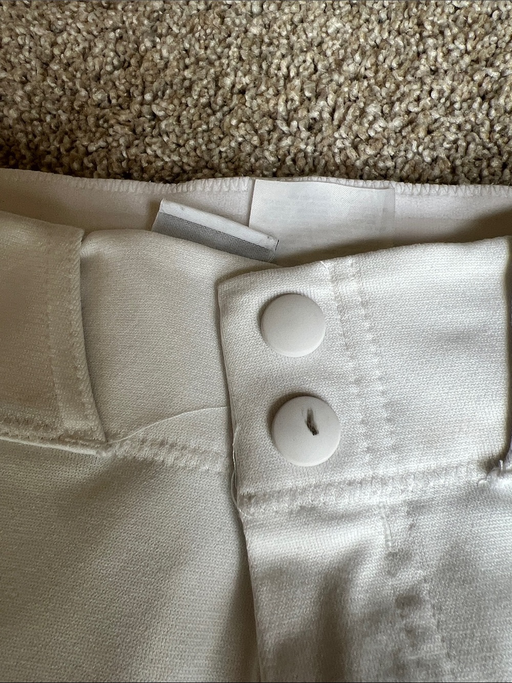 Nike Men’s White Baseball Pants with Black Stripe XS 2 pairs - Picture 14 of 16